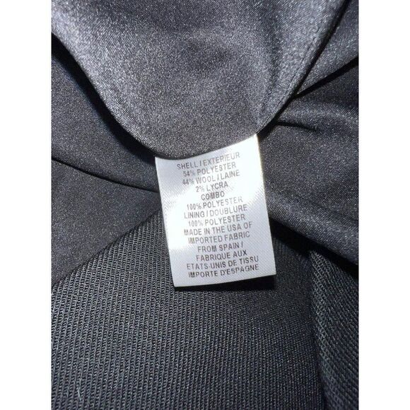 MILLY OF NEW YORK Black Wool Blazer Jacket Size 10 - Picture 7 of 8